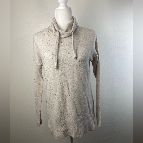 Ruby Moon Textured Speckled Soft Stretchy Cowlneck Knit LongSleeve Sweater Small - Picture 1 of 11